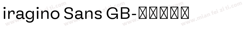 iragino Sans GB字体转换